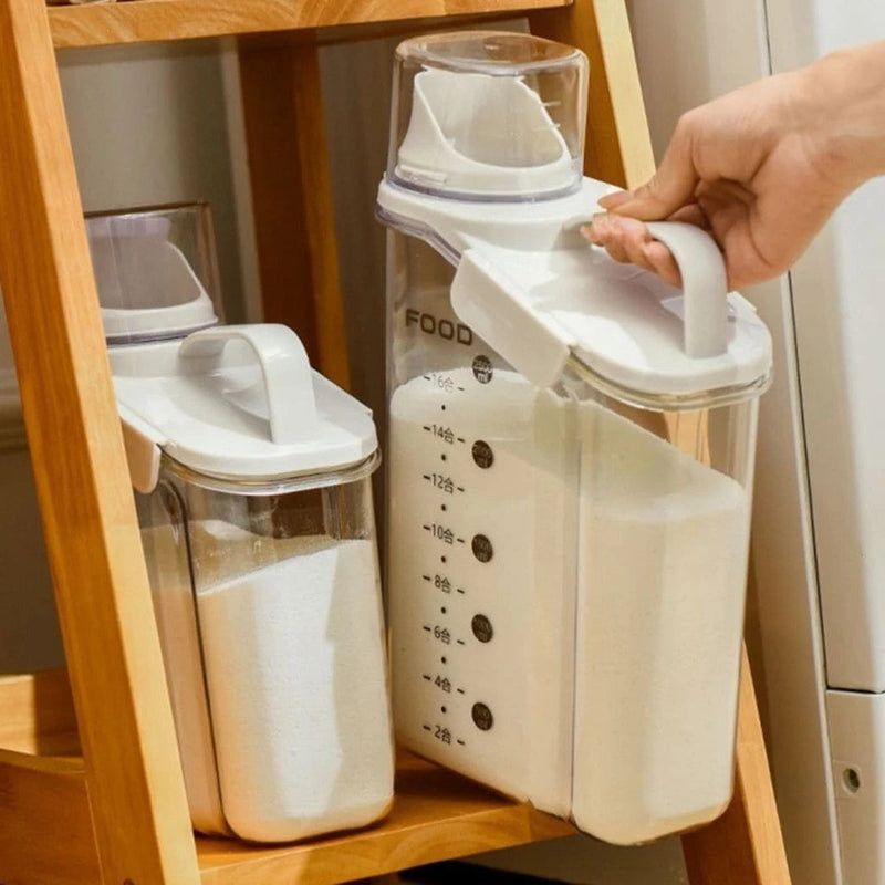 Kit de pote hermético premium com copo medidor