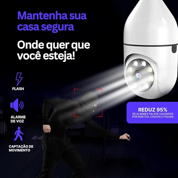 Segurança Completa Para Sua Família: Leve 2 Câmeras 360 WiFi e Ganhe Uma Mini Câmera!