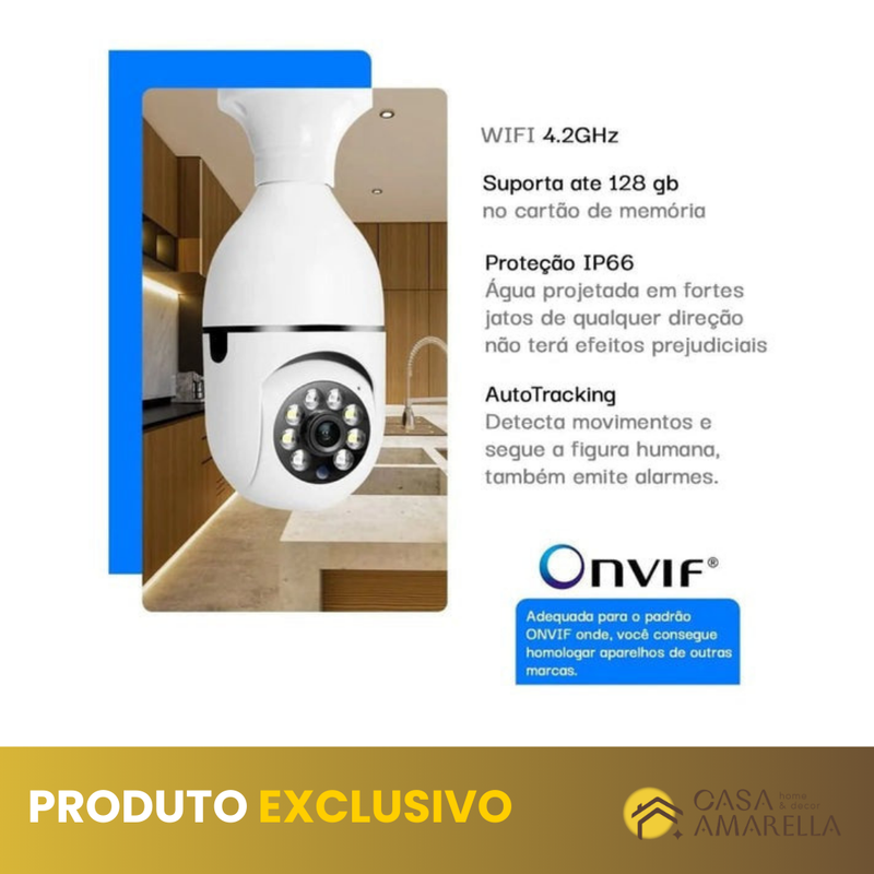 Segurança Completa Para Sua Família: Leve 2 Câmeras 360 WiFi e Ganhe Uma Mini Câmera!