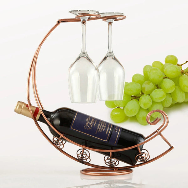 Elegance – Suporte Decorativo para Vinhos com Design Sofisticado